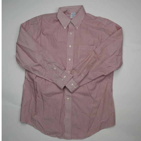Brooks Brothers Other - NEW Brooks Brothers Regent Dress Shirt, red stripe, Size 16 1/2 34